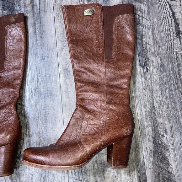 UGG Brown Heeled Boots - Picture 7 of 12